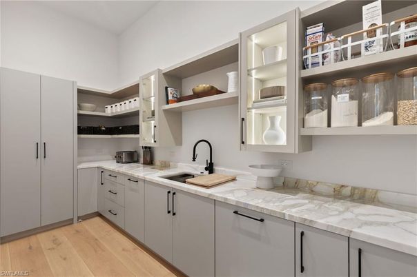 Interior, Kitchen, Wood Texture Flooring
