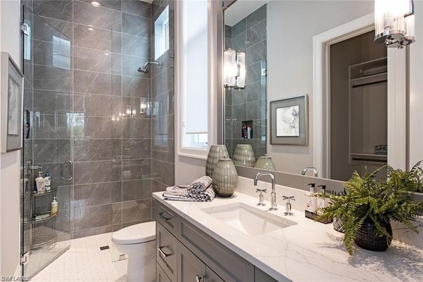 Bathroom, Glass Shower, Interior