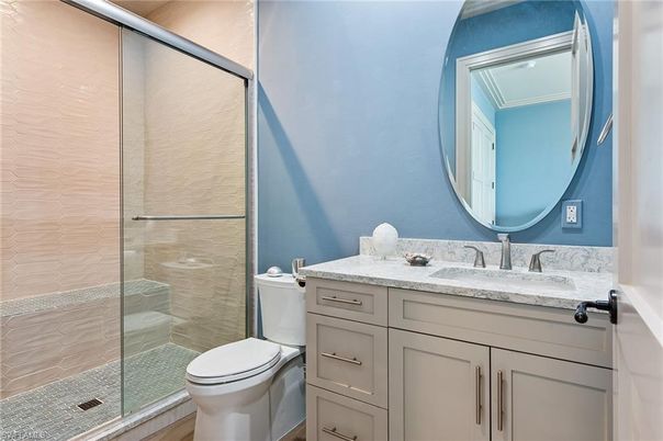 Bathroom, Glass Shower, Interior