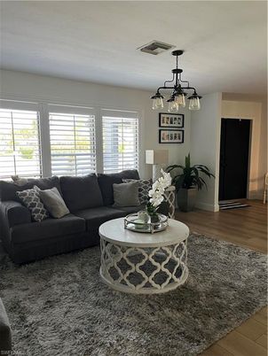 Interior, Living room, Pendant Lights, Wood Texture Flooring