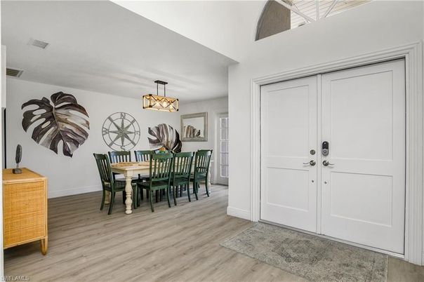 Dining room, Interior, Wood Texture Flooring