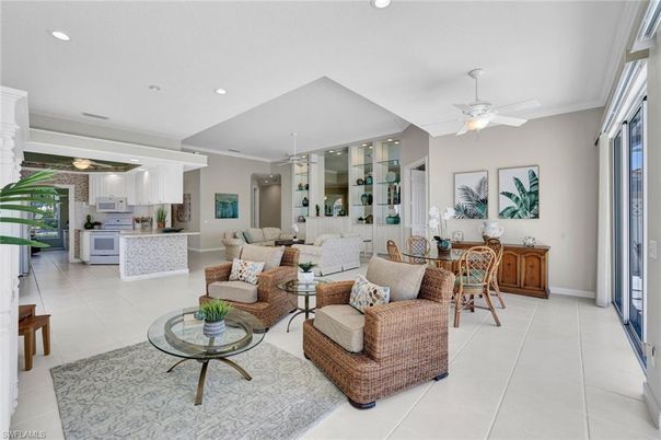 Dining room, Interior, Kitchen, Living room, Recessed Lighting