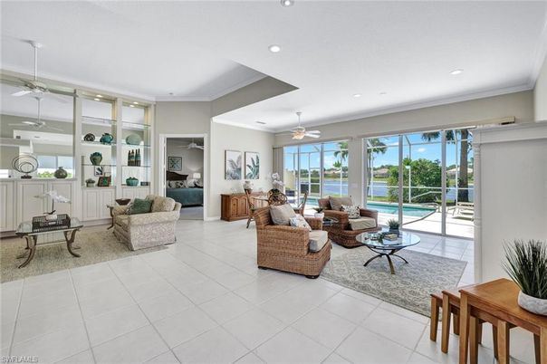 Interior, Living room, Recessed Lighting