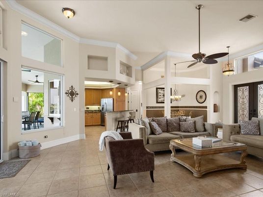 Dining room, Interior, Kitchen, Living room, Pendant Lights, Stainless Steel Appliances