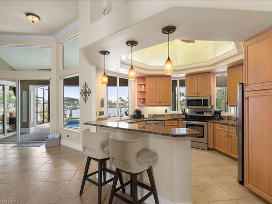 Interior, Kitchen, Pendant Lights, Stainless Steel Appliances