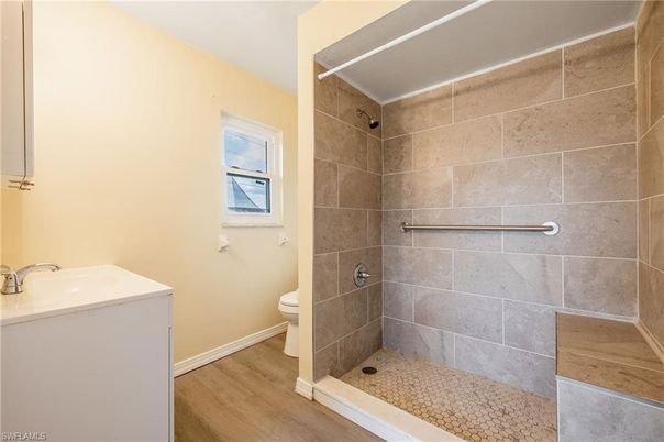 Bathroom, Interior, Wood Texture Flooring
