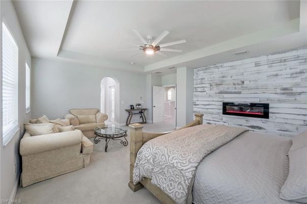 Bedroom, Fireplace, Interior, Living room, Stone Walls