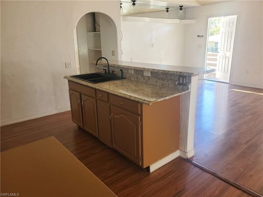 Interior, Kitchen, Wood Texture Flooring