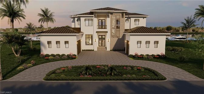 Exterior, Facade, Mediterranean