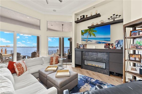 Fireplace, Interior, Living room, Water, Wood Texture Flooring