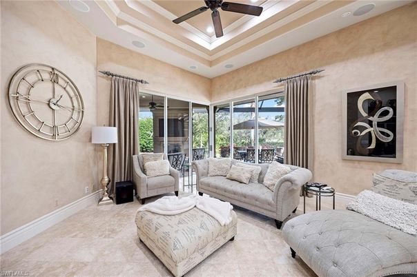 Interior, Living room, Recessed Lighting