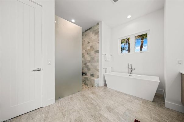 Bathroom, Free Standing Baths, Interior, Recessed Lighting