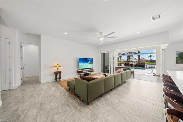 Interior, Living room, Recessed Lighting