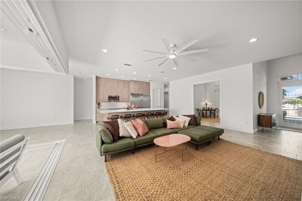 Interior, Kitchen, Living room, Recessed Lighting, Stainless Steel Appliances