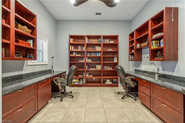 Home Office, Interior, Recessed Lighting