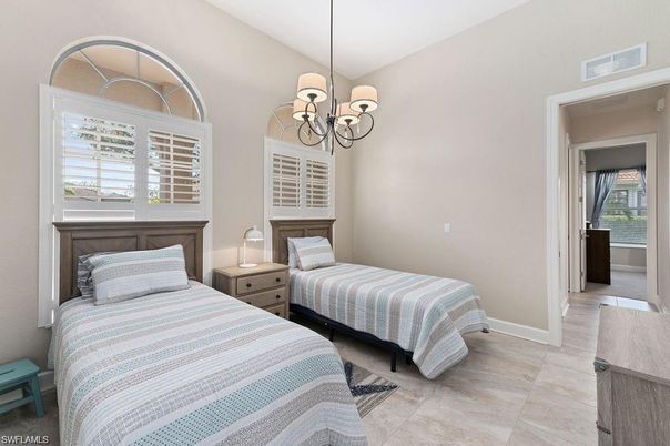 Bedroom, Chandelier, Interior