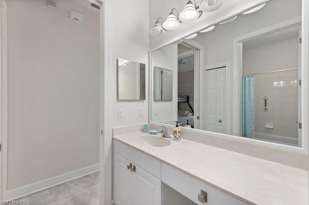 Bathroom, Dual Sink Vanities, Glass Shower, Interior