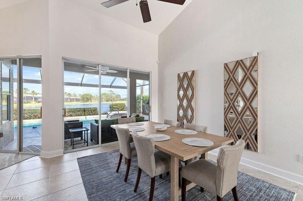 Dining room, Interior, Water