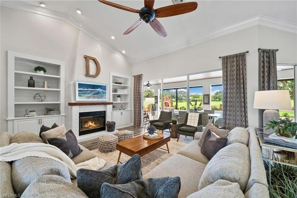 Fireplace, Interior, Living room, Recessed Lighting