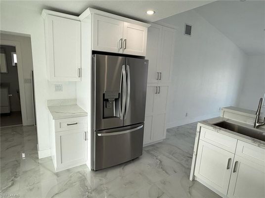 Interior, Kitchen, Marble, Recessed Lighting