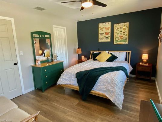 Bedroom, Interior, Wood Texture Flooring
