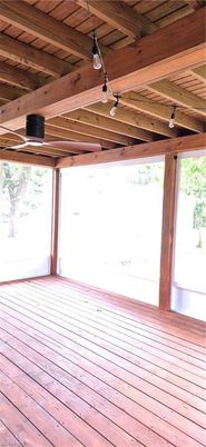 Empty room, Interior, Wooden Beams, Wooden Ceilings, Wood Texture Flooring