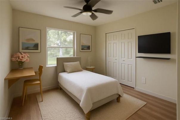 Bedroom, Interior, Wood Texture Flooring