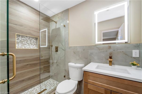 Bathroom, Glass Shower, Interior