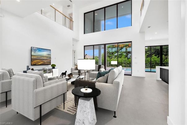 Interior, Living room, Recessed Lighting