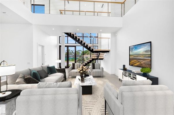 Interior, Living room, Recessed Lighting