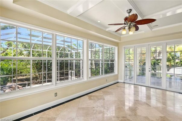 Empty room, Interior, Recessed Lighting, Sun Room