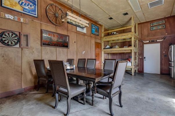 Dining room, Interior, Wooden Walls