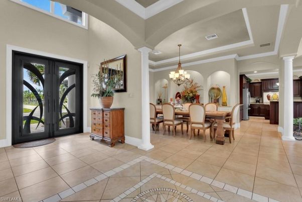 Chandelier, Dining room, Interior, Kitchen, Recessed Lighting