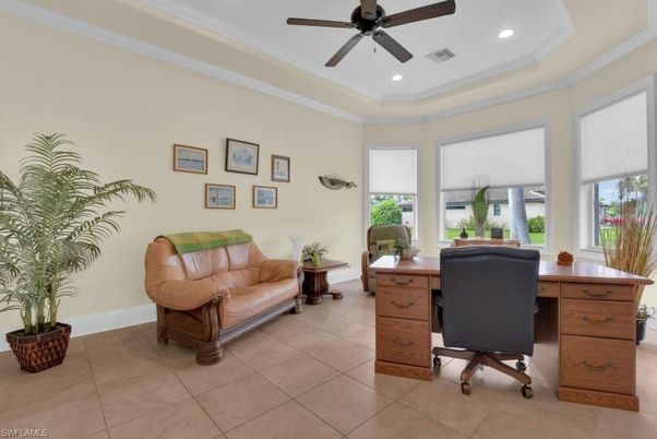 Home Office, Interior, Recessed Lighting