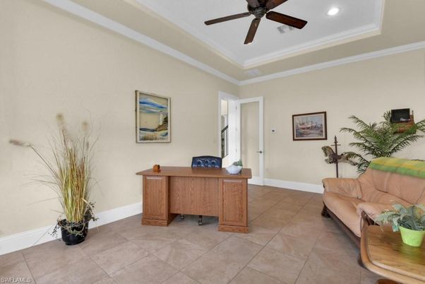 Home Office, Interior, Recessed Lighting