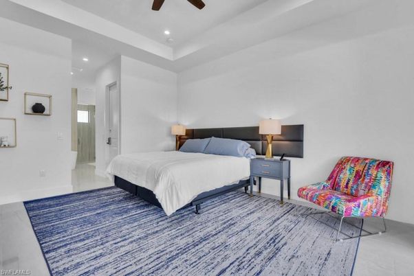 Bedroom, Interior, Recessed Lighting