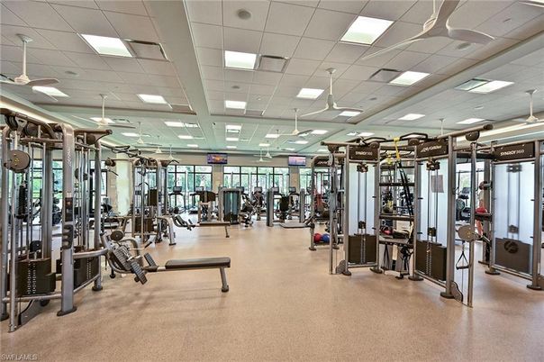 Fitness Equipment, Gym, Interior, Recessed Lighting