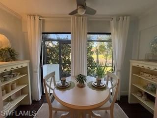 Dining room, Interior, Wood Texture Flooring