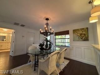 Chandelier, Dining room, Interior, Pendant Lights, Wood Texture Flooring