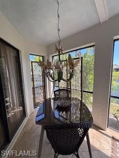 Chandelier, Dining room, Interior