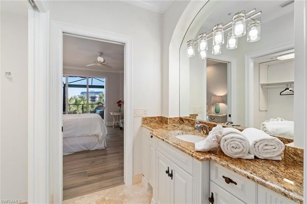 Bathroom, Bedroom, Dual Sink Vanities, Interior, Wood Texture Flooring