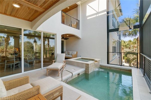 Interior, Pool, Recessed Lighting, Wooden Ceilings