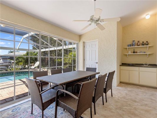 Dining room, Glass Ceilings, Interior, Pool, Sun Room