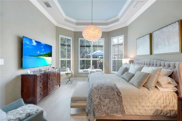 Bedroom, Interior, Pendant Lights
