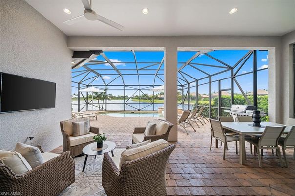 Dining room, Glass Ceilings, Interior, Living room, Recessed Lighting, Sun Room, Water