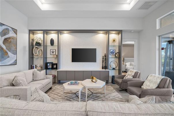 Interior, Living room, Recessed Lighting