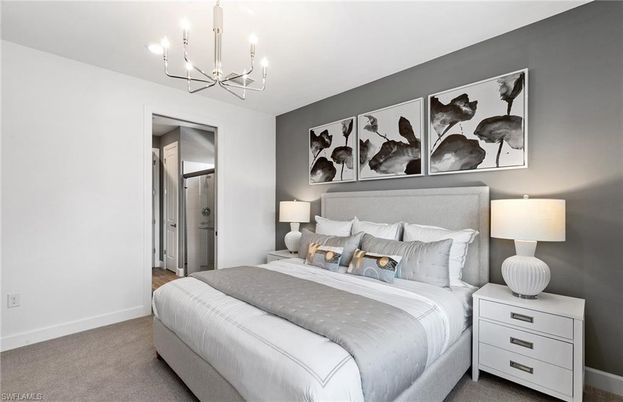 Bedroom, Chandelier, Interior, Recessed Lighting
