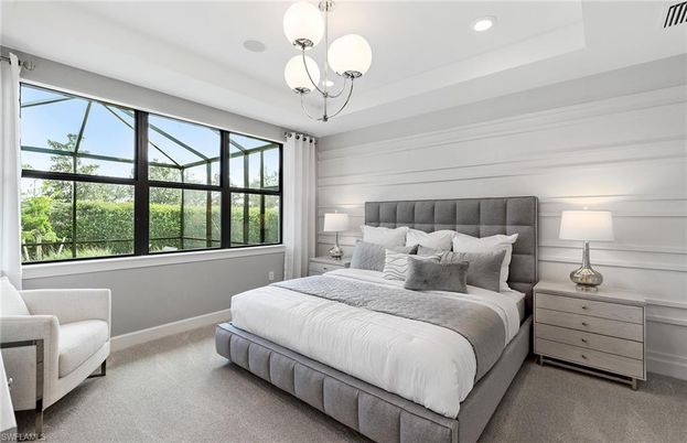 Bedroom, Interior, Pendant Lights, Recessed Lighting