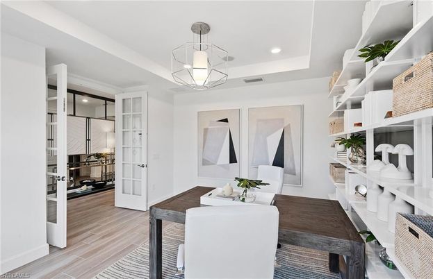 Interior, Pendant Lights, Recessed Lighting, Wood Texture Flooring