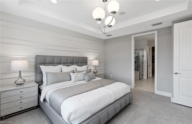 Bedroom, Interior, Pendant Lights, Recessed Lighting